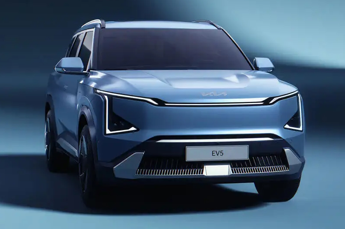 Kia EV5 front quarter Kia EV5 front quarter